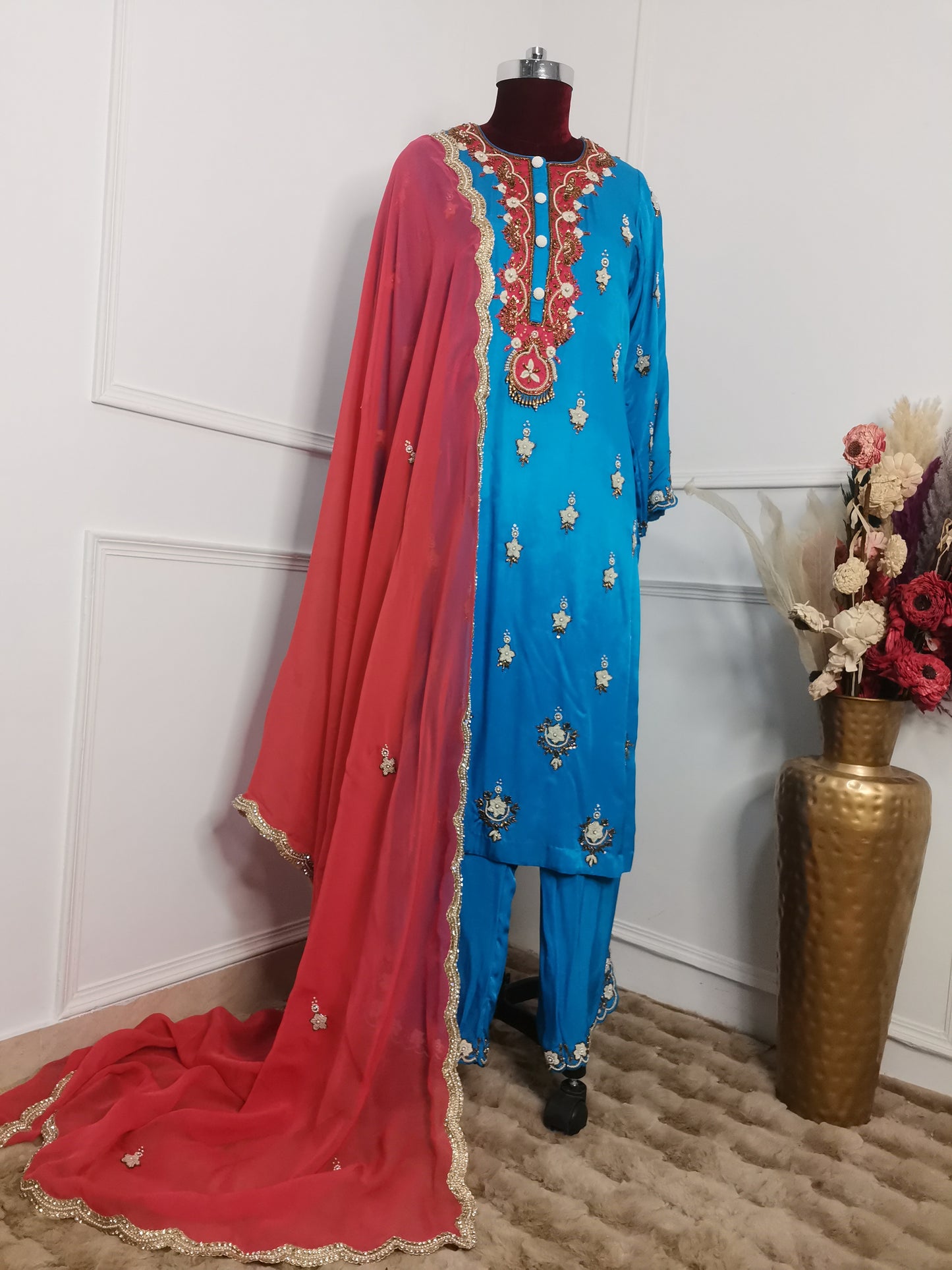 Rabataa Mushru Silk Suit